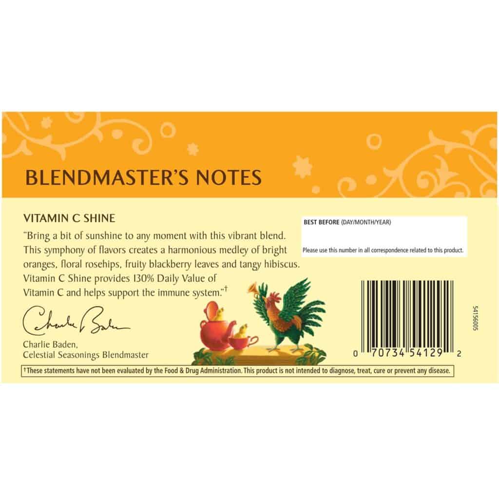 Celestial Seasonings Herbal Tea, Raspberry Zinger, 20 Count (Pack of 6)